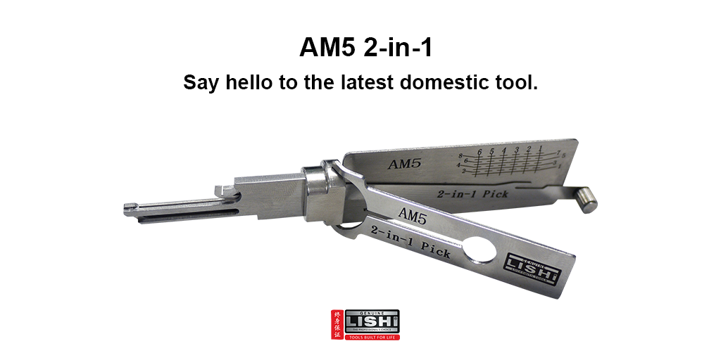 Genuine Lishi Launch AM5 2in1 Tool American Padlocks